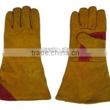 cow split leather welding gloves