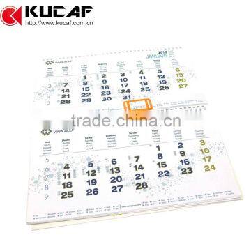 Spiral printing wall calendar monthly desk calendars custom designs