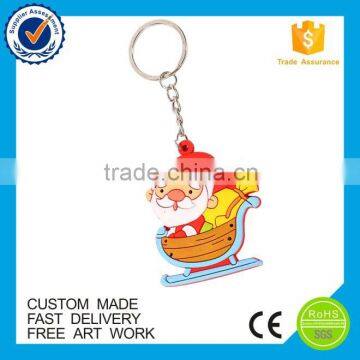 Eco-friendly promotional cartoon character soft pvc keychain