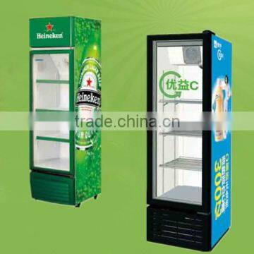 commercial supermarket upright beverage chiller