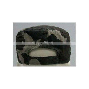 6 Panel Blank Flat Top Camo Cap photo-2