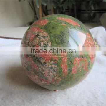 Customed charming unakite sphere ball for sale