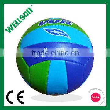 Soft feeling sponge backing PVC foamed volleyball