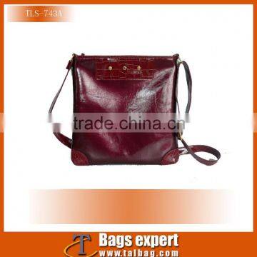 2016 Popular pearlized pu leather shoulder bags for Lady