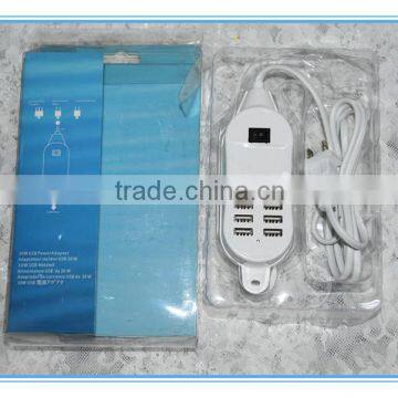 Quick speed 6 port usb travel socket with usb smart charger