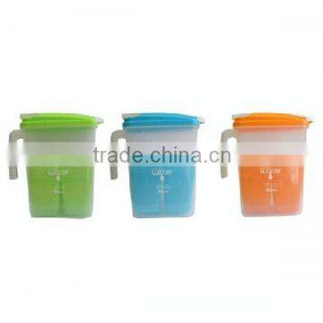 1.8L L plastic tea pitcher with 4 tumblers, water pitcher with handle