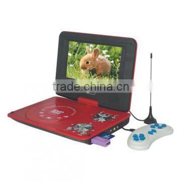 9inch portable DVD player with digital built in ATSC/DVBT/DVB-T/DVB-T2TV tuner player