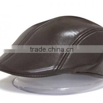 Men's(Unisex)New Real Leather Beret / Newsboy Hat / Golf Hat