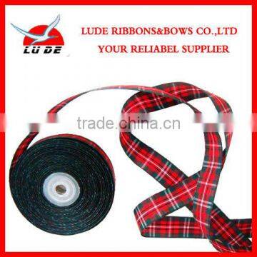 2014 Hot sale Scottish Plaid Ribbon Wholesale