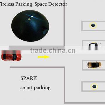 Parking space detector for wireless parking system