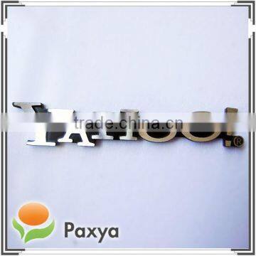 Personalized aluminum metal logo nameplate for advertisement