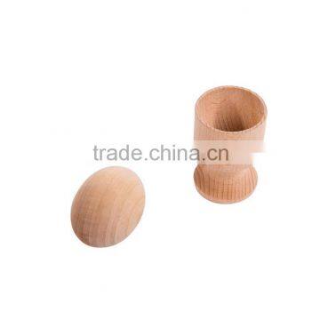 Educational toys kindergarten wooden egg with a cup