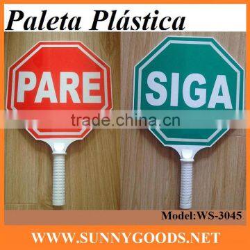 Stop slow paddle sign custom fan signs