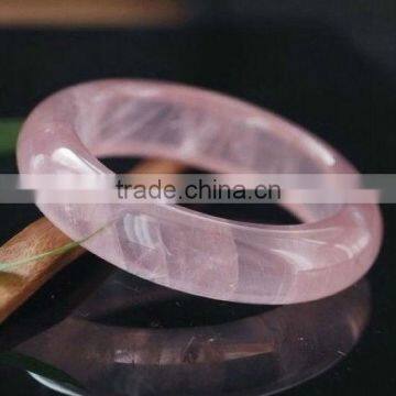 55-60mm inside diameter natural rose quartz AA grade fashion gemstone bangles for women