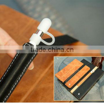 Stylish and Durable Slim Genuine Leather Apple Pencil Holder