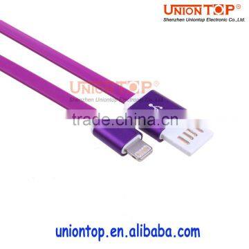 China Factory Price 1m two sided 8 pin usb cable for iphone 5