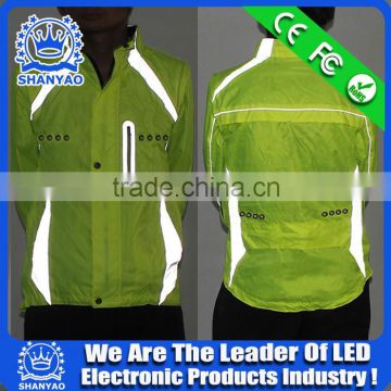 2016 Hot Selling LED Refletive Coat For Road Safety At Night