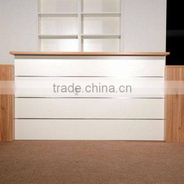 HC-M015 modern chipboard wooden office reception table furniture china