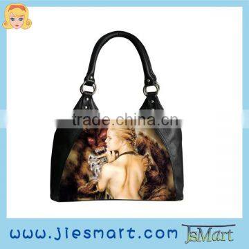 digital printing lady handbag sublimation custom printed handbag