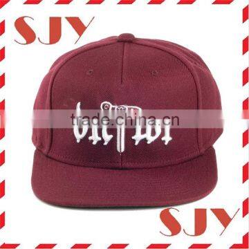 high quality 3d embroidery personalized acrylic curve brim cap