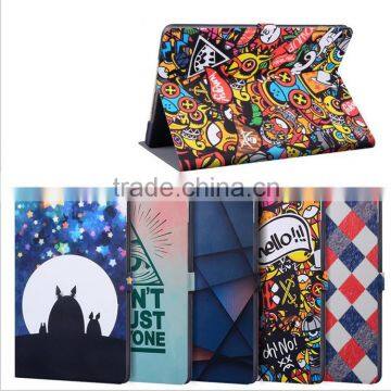 3D print cartoon cute fancy PU leather case for ipad pro mini air 2 3 4 5 for samsung galaxy tab 3 for lg