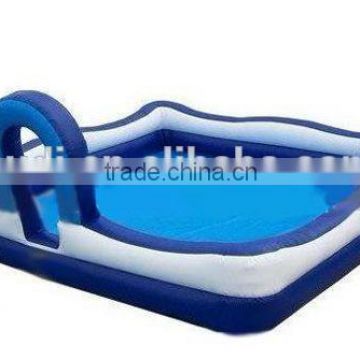 Commercial inflatable pools with arch for games