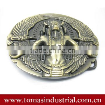 Professional manufactur fashion decorative dress 3D Brass belt buckle