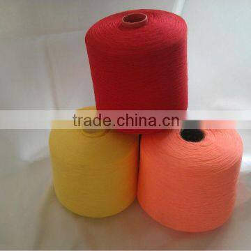 40/2 colored polyester spun yarn with plastic tube,Dyed Yarn