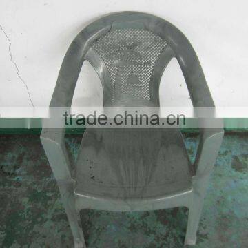 high quality good design plastic changale back arm chair mould