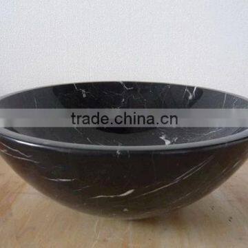 China Black Marquina Marble Sinks Kitchen Basin