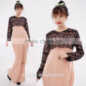 OEM Service China Factory Custom Made Wholesale Arabic Slim Abaya Dress for Fat Women photo-5