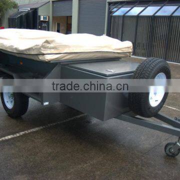 Customized galvanized steel rear folding off road camping trailer