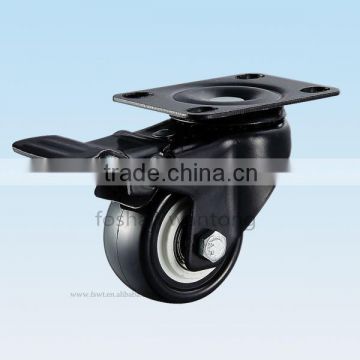 Light Duty Durable PU Swivel Small Plastic Casters