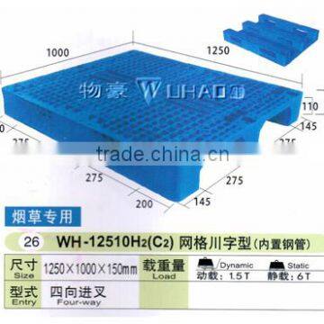 single grid surface type euro plastic pallet price for sale 12510H2C2