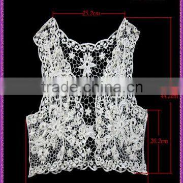 wholesale fashion embroidered Women Vintage ladies crochet coret tops for dress