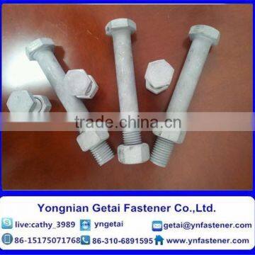 Hot Dip Galvanized Hexagon Bolts DIN 933 DIN 931 Grade 4.8 photo-5