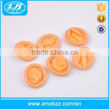 Cleanroom Two Sides ESD Rubber Disposable Light Orange Finger Cot