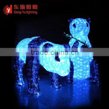 Factory directly sale christmas decoration 3D motif led light panda