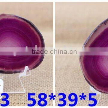 Natural amethyst agate silce pendant jewelry for sale