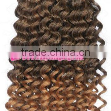 Wholesales two tone synthetic ombre marley hair braid hair weave for black women