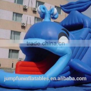 factory direct selling dolphin shape inflatable waterslides