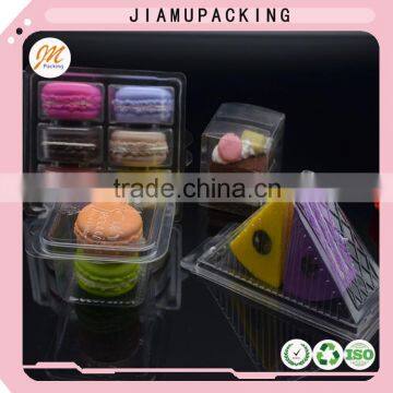 Wholesale Disposable Clear Plastic Clamshell Gift Macaron Packaging Box photo-4