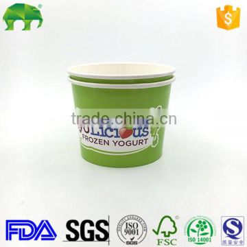 disposable Yogurt and Ice Cream Paper Cups customer logo print