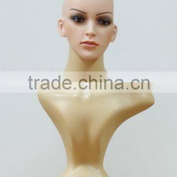 Plastic Female Head Mannequin