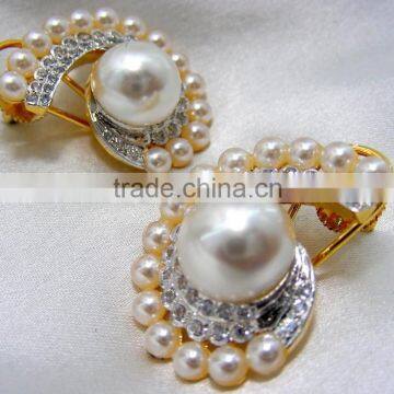 Big Pearl Clip On Earrings