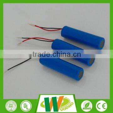 High capacity 18650 lithium battery pack 2600mAh