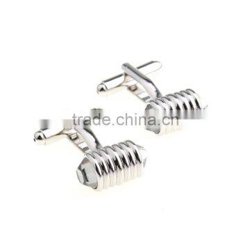 Hotsale stainless steel fancy barrel shirt studs cufflinks for men