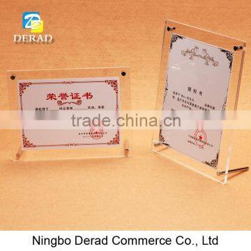 Clear Lovely Acrylic Frames Photo Frame for Cars, Hotel, Hosipital, School, Supermarket