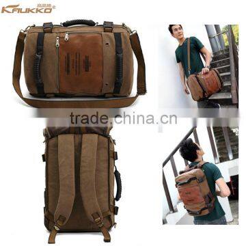 Outdoor Hiking backpack canvas vintage daypack for Travel