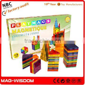 Playmags Magna Tiles Magnetic Building Brick Tiles Educational Toys